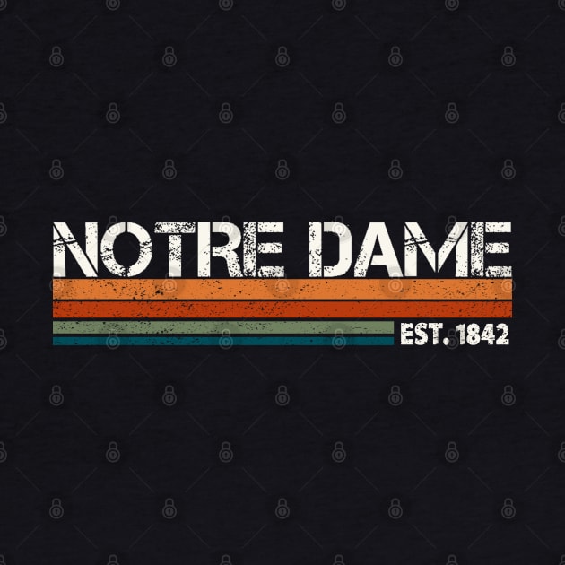 Notre Dame Retro EST. 1842 by DarkStile